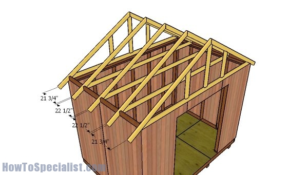 12x8 gable shed roof plans howtospecialist - how to