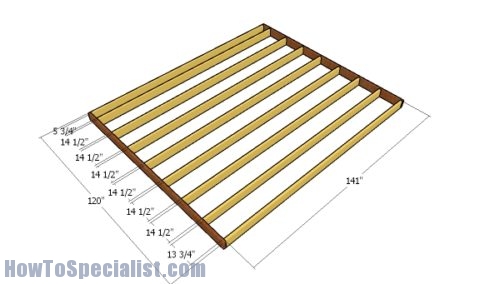 12x10 Gable Shed - Free DIY Plans | HowToSpecialist - How to Build ...