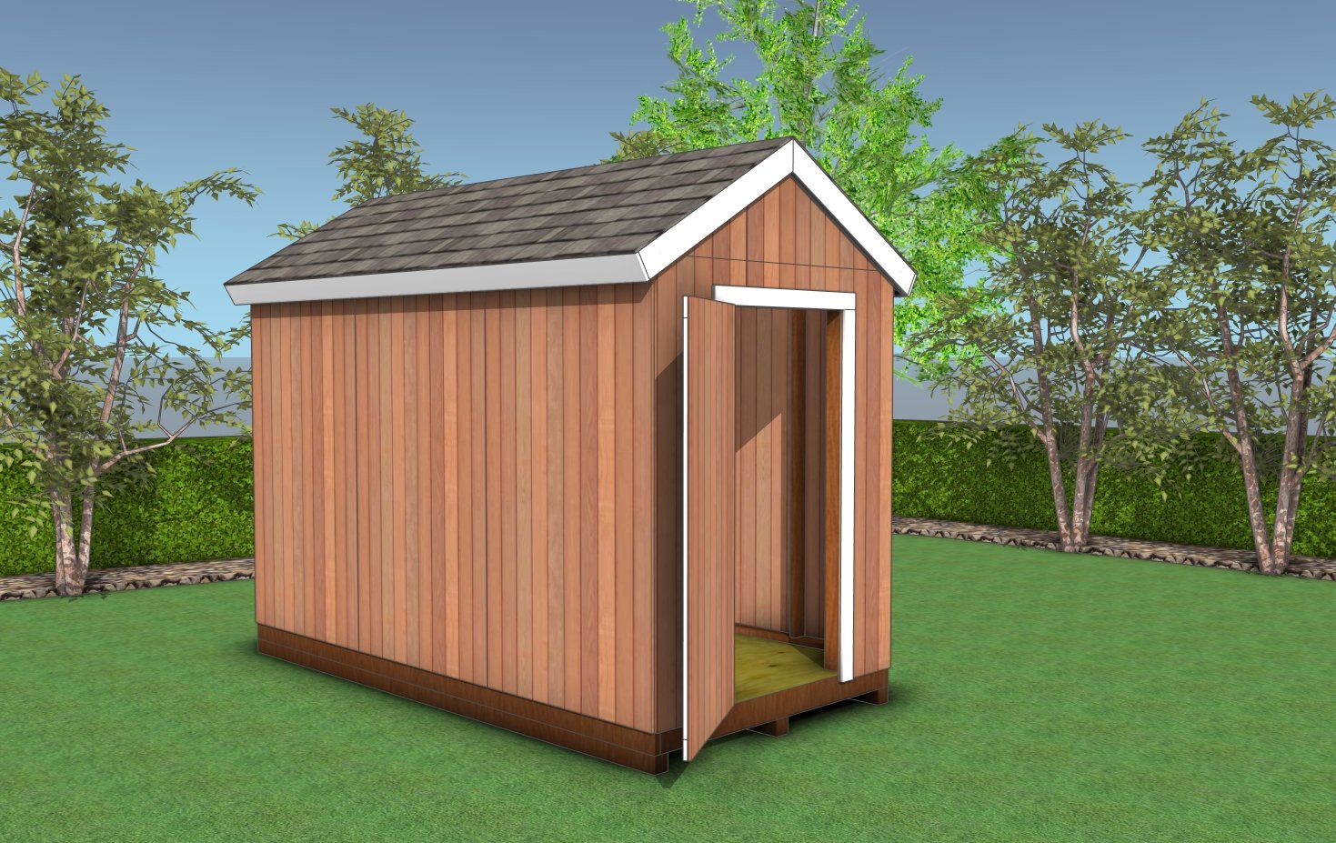 6x12 gable shed