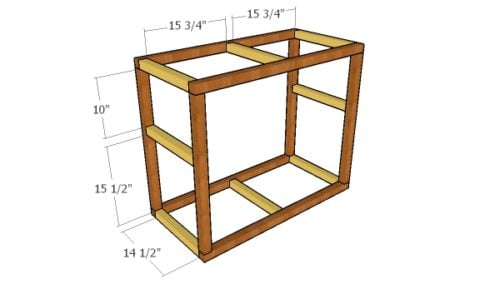 Assembling the frame of the table