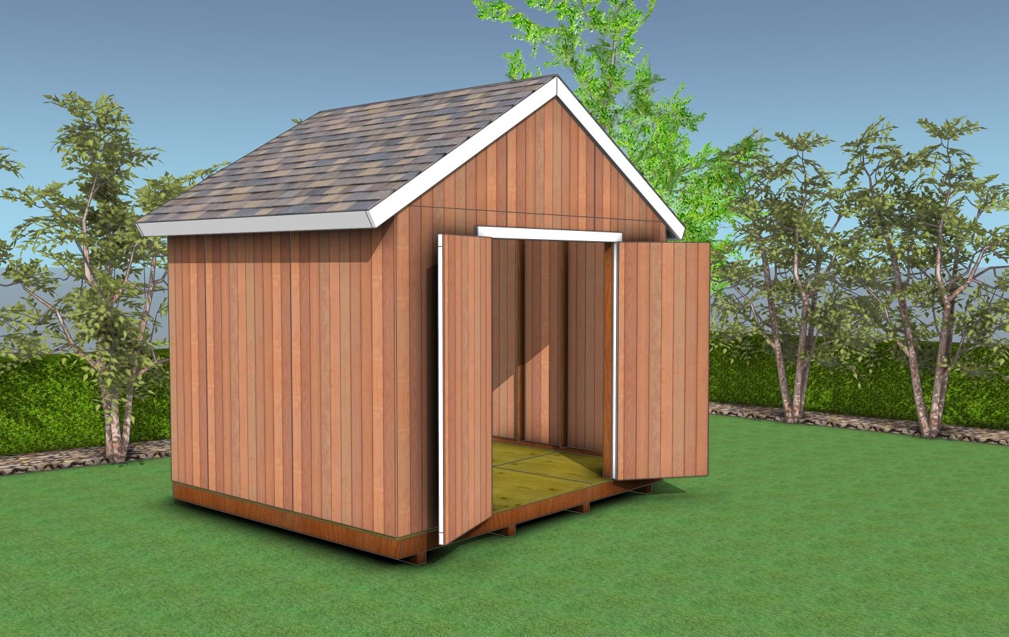 12x10 gable shed