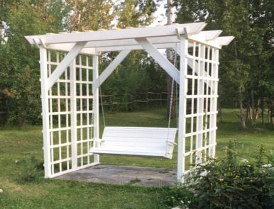 Building an arbor swing