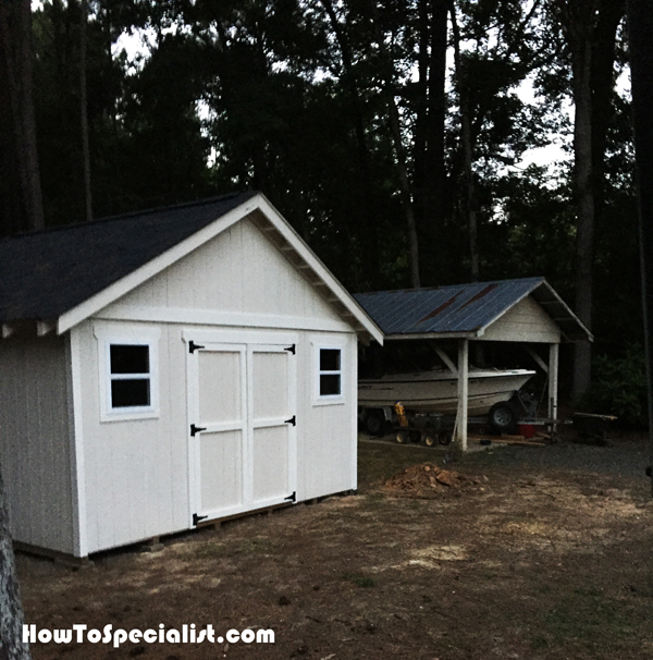 diy 16x16 shed howtospecialist - how to build, step by