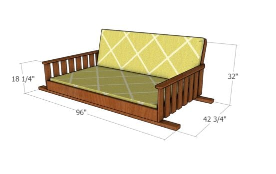 Swing Bed Plans - Free DIY Plans | HowToSpecialist - How to Build, Step ...