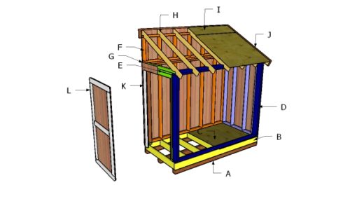 Bike Shed Roof Plans | HowToSpecialist - How to Build, Step by Step DIY ...