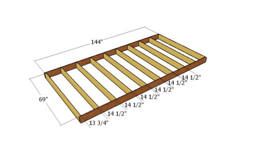 6x12 Lean to Shed - Free DIY Plans | HowToSpecialist - How to Build ...