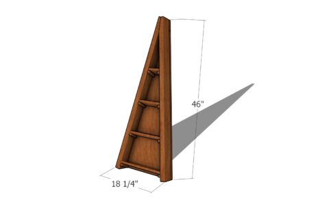 Vertical corner planter plans - dimensions