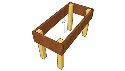 Simple Elevated Planter Box - Free Diy Plans 