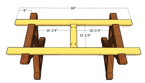 Fitting the tabletop supports