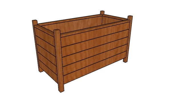 Modern Rectangular Planter Box Plans