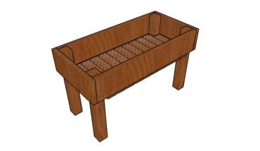 Simple elevated planter box plans