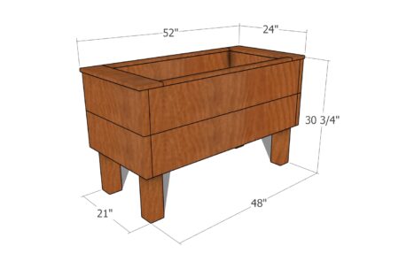 Extra deep planter box plans - dimensions