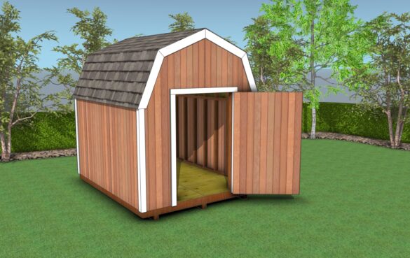 8x10 gambrel shed plans