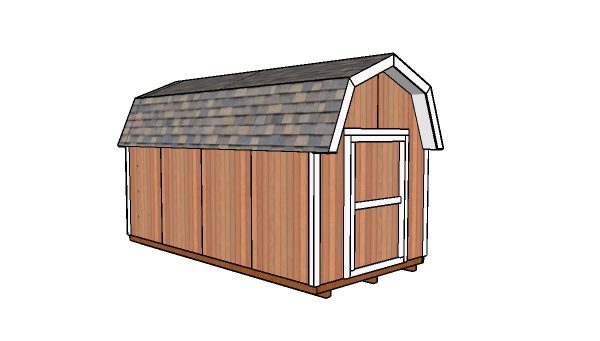 8x16 Gambrel Shed Roof - Free DIY Plans HowToSpecialist 