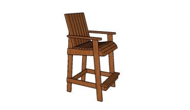 Bar height adirondack chair plans g