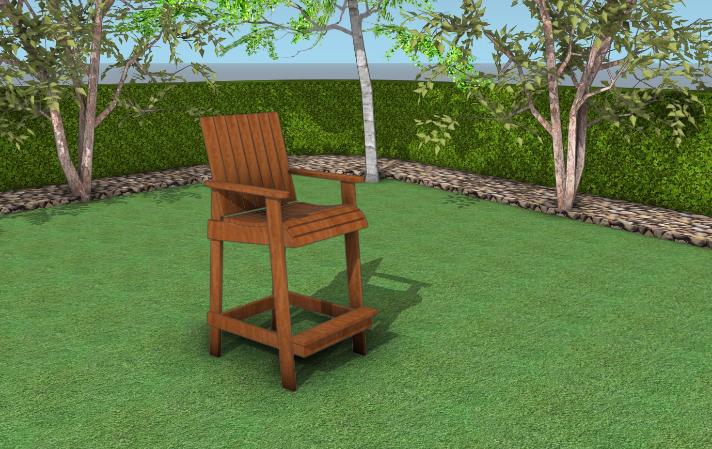 Bar height adirondack chair plans