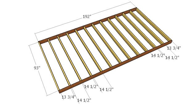 8x16 Gambrel Shed - Free DIY Plans | HowToSpecialist - How to Build ...