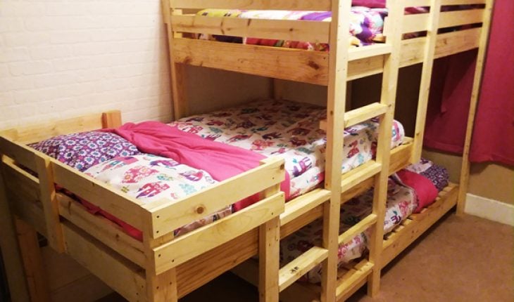 DIY Triple Bunk Beds HowToSpecialist - How to Build ...