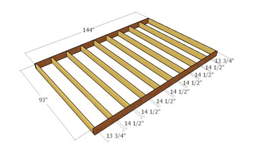 8x12 Gambrel Shed - Free DIY Plans | HowToSpecialist - How to Build ...