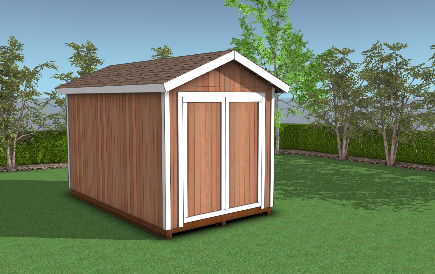 8x14 gable shed