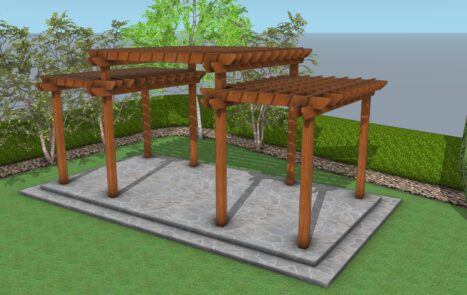 How to build a tiered pergola