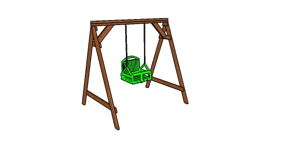 Toddler Swing Set Made From 2x4s Plans, Outdoor Baby Swing Frame Plans