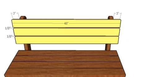 2x4 Bench with Back Plans | HowToSpecialist - How to Build, Step by ...