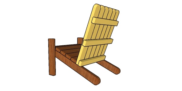 Adirondack Chair made from 2x4s Plans | HowToSpecialist - How to Build ...