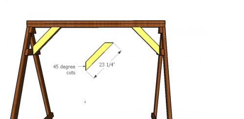 Toddler Swing Set made from 2x4s Plans | HowToSpecialist - How to Build ...