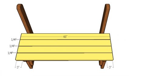 2x4 Bench with Back Plans | HowToSpecialist - How to Build, Step by ...