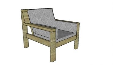 Outdoor Chair made from 2x4s Plans