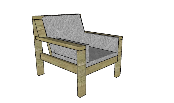 Outdoor Chair made from 2x4s Plans