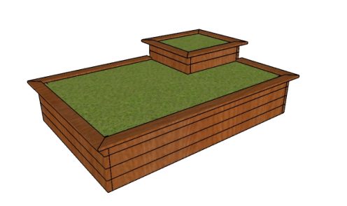 Raised Flower Bed made from 2x4s Plans