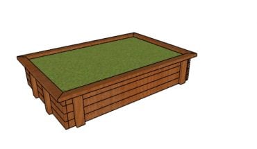 Raised Garden Bed made from 2x4s Plans HTS