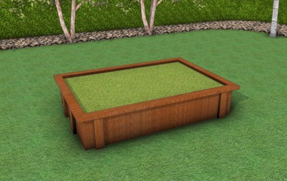 Plans for simple raised garden bed