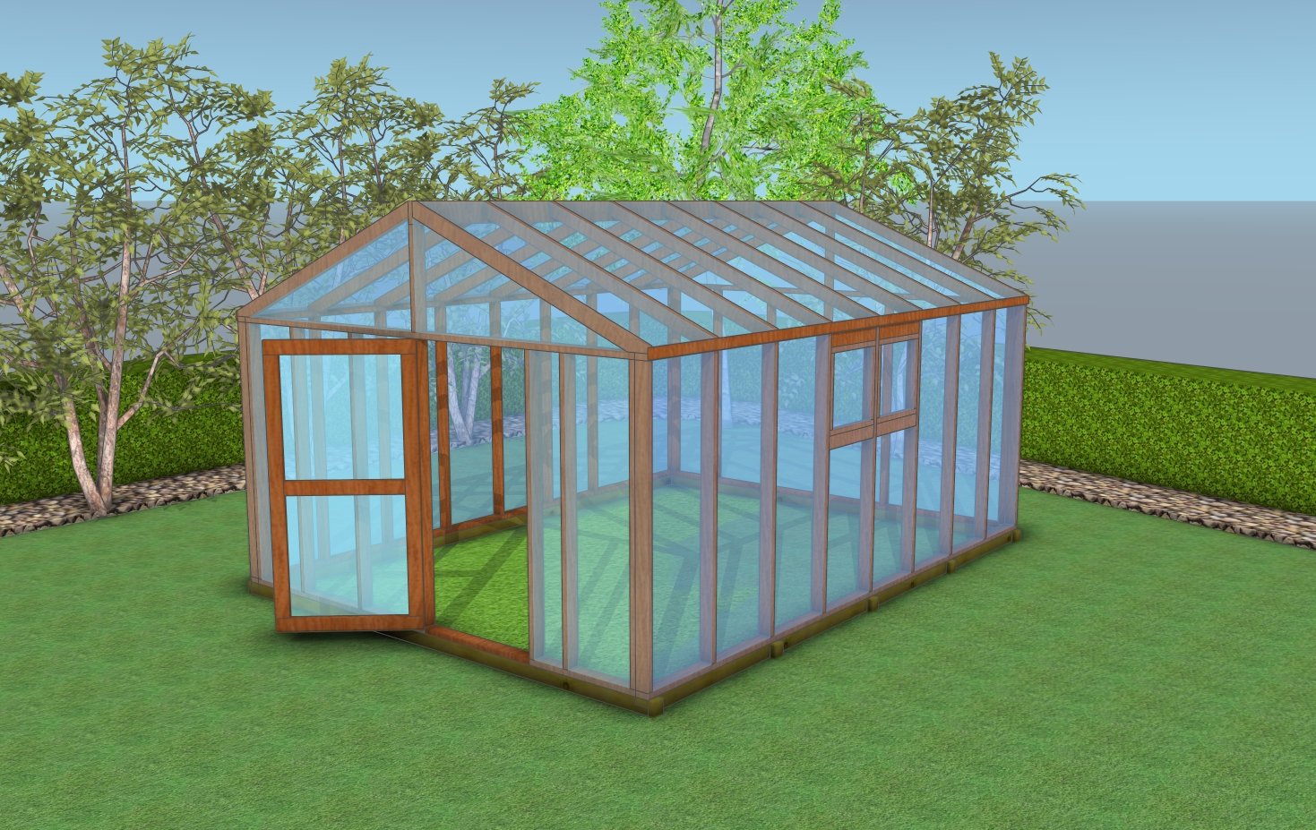 12x16 gable greenhouse plans