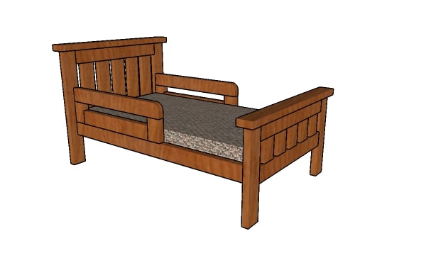 2x4 Toddler Bed Plans Howtospecialist, Toddler Bed Frame Plans