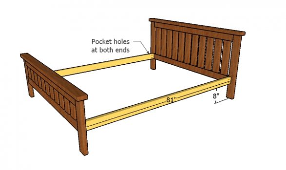 2x4 Queen Size Bed Plans | HowToSpecialist - How To Build, Step By Step ...