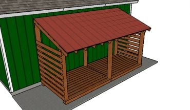 Attached Woodshed for 5 cords Plans