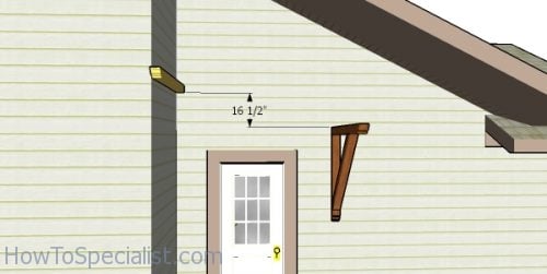 Fitting the ledger beam to the house