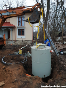 Installing-the-septic-tank