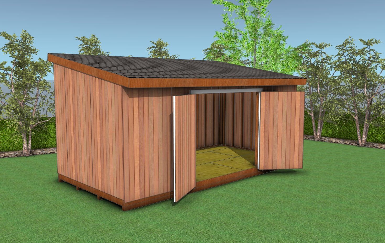 10x20 lean to shed plans