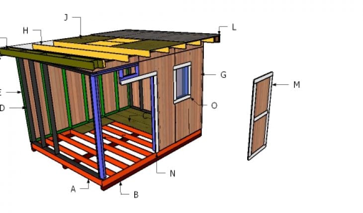 flat roof plans for a 10x12 shed howtospecialist - how