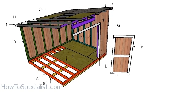 Building a 10x12 lean to shed