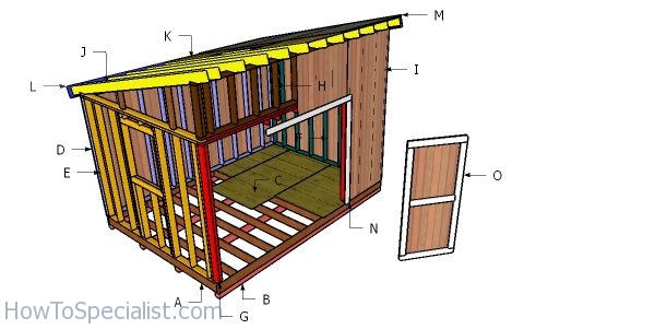 10x14 Lean to Shed - Free DIY Plans HowToSpecialist 