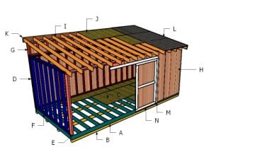 Building a 10x20 lean to shed