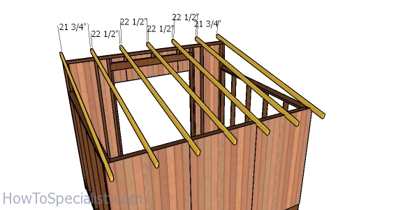 Fitting the rafters – 10×12 shed | HowToSpecialist - How to Build, Step ...