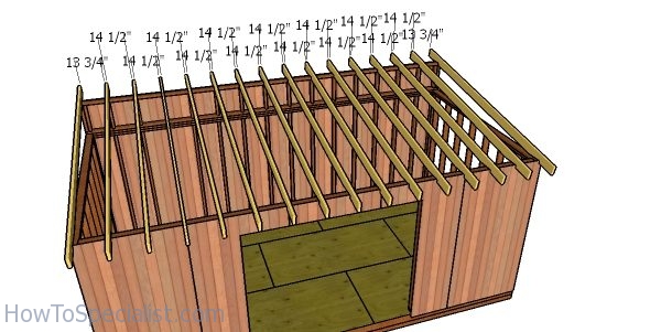 10x20 Lean to Shed Roof Plans HowToSpecialist - How to 