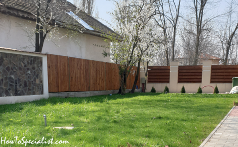 Wooden-fence-with-concrete-base---diy-project