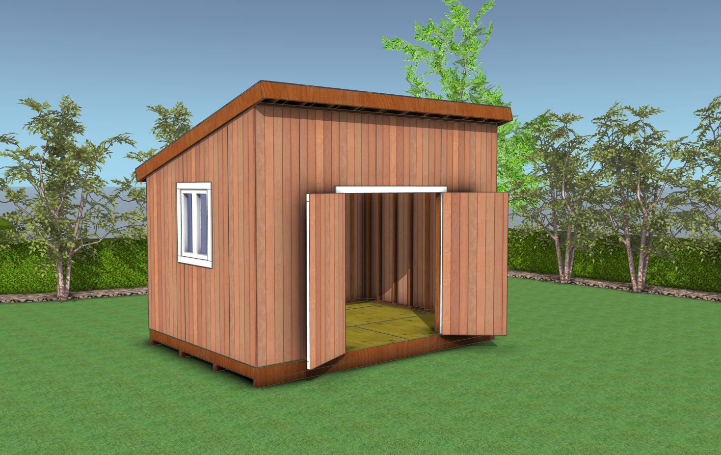 10x14 lean to shed plans